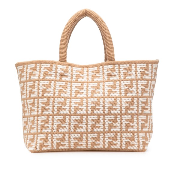 Pre-Loved Fendi Large Zucca Cashmere Shopper Tote - Picture 1 of 12